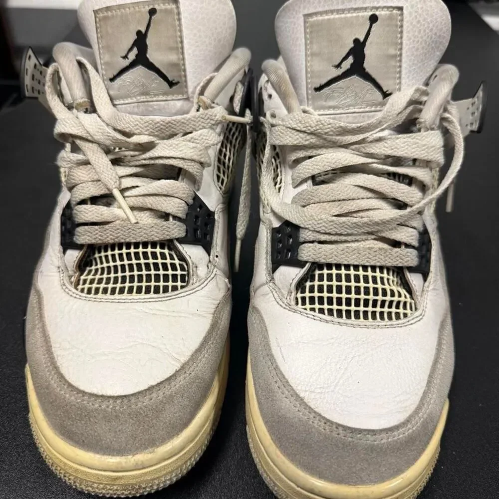 Jordan Men's Grey and White Trainers